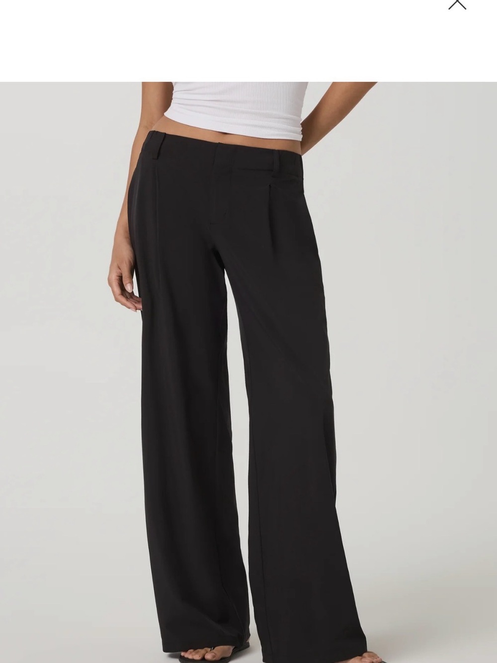Vuori Black Wide-Leg Trousers